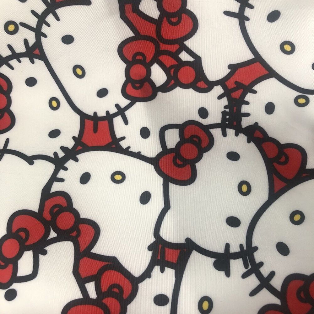 NWT BIOWORLD Hello Kitty White All Over Print Multicolor 16" Backpack - Picture 4 of 10